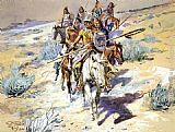 Charles Marion Russell Famous Paintings - Return of the Warriors